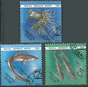 RUSIA #5955 - 5957 1990