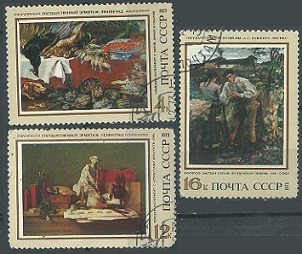 Rusia #4141 y #4144 - 4145 1973