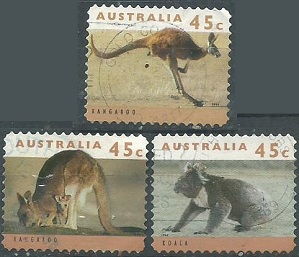 AUSTRALIA #1274 - 1275 y #1278  1992