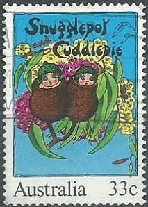 AUSTRALIA #960e 1985  "Snugglepot y Cuddlepie"