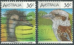 AUSTRALIA #992b y #992d  1986