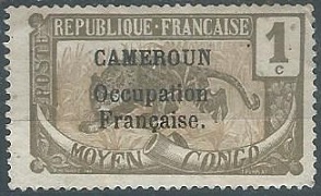 Camerún #116  1916  Nueva