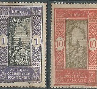 Dahomey #42  y #47  1913  Nuevas