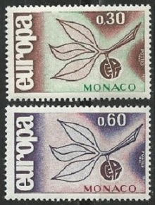 Monaco #616 - 617  1965  Serie completa  Nuevas