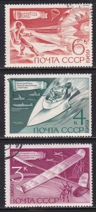 Rusia #3684 - 3686 1969  Serie completa