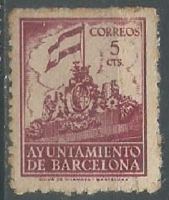 Barcelona  Edi #BA27   MI#ZB27  1941