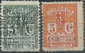 Barcelona  Edi #BA9 - BA10  1941