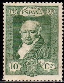 España #389 1930 Nueva NH "F. Goya"