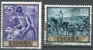 España #1215 y #1220  1964