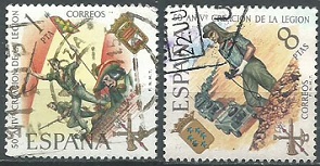 España # 1685 y #1688  1971
