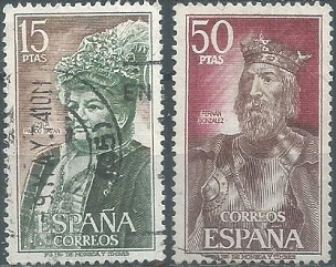 España #1698 y #1700  1972