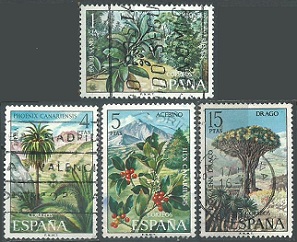 España # 1747  y #1749 - 1751 1973