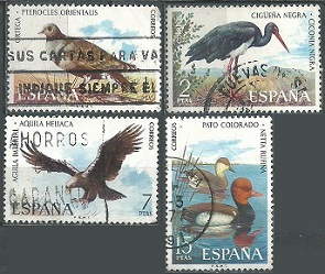 España # 1761 - 1762 y #1764 - 1765   1973