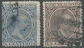 España # 257 y #261  1879