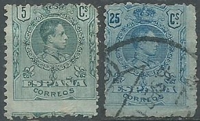 España #298 y #302 1909