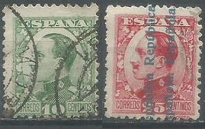 España #408 y #411 1930