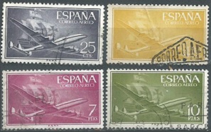 España #C147, #C150, #C152, #C155 y #C157 1955