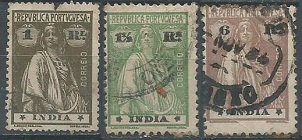 India Potuguesa #3357 - 358 y #364 1913 NH