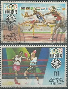 Kenya & Uganda  #250 y #252  1972