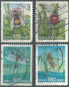 Noruega #1146 - 1147 (1997) y #1180 - 1181 (1998)  2 Series completas