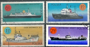 Polonia #1781 - 1783 y #1785 1971