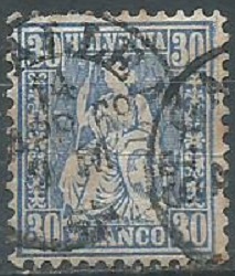 Suiza #56 1867 (Hinged)