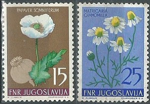 Yugoslavia #426 y #428 1955  Nuevas