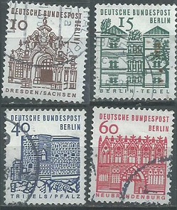 Alemania Berlin #9N215 - 9N216, #9N218 Y #9N220 1964