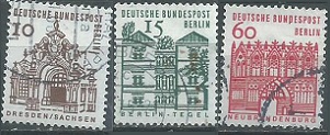 Alemania Berlin #9N215 - 9N216 y #9N220 1964