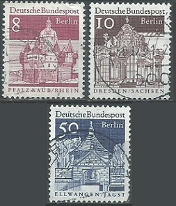 Alemania Berlin #9N236 - 9N237 y #9N242 1966