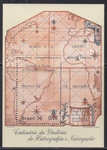 Brasil #1426 1976 H.S. Nueva "Centenario de la dirección de hidrografía naval"