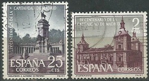España #1027 y 1029  1961