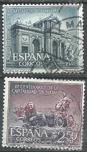 España #1030 - 1031  1961