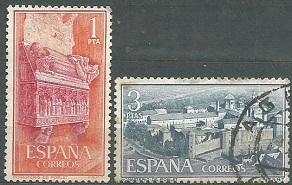 España #1156 - 1157  1963  Usada