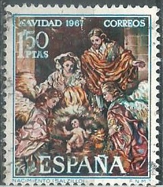 España #1508  1967  «Navidad»