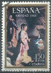 España #1555 1968 "Navidad"