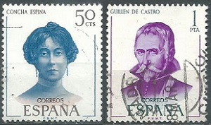 España # 1624 - 1625  1970