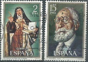 España # 1672 y #1674  1971