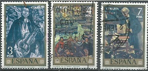 España # 1706 - 1707 y #1709  1972