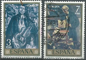 España #1706 y #1709  1972