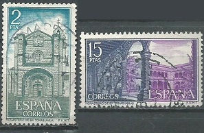 España #1738 y 1740  1972