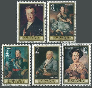 España #1774 - 1776 y #1778 - 1779   1973