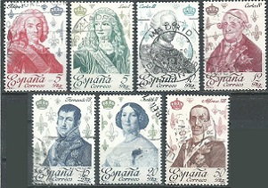 España #2123 - 2124, #2126 - 2129 y #2131  1978