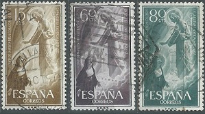 España #863 - 865  1957  Serie completa