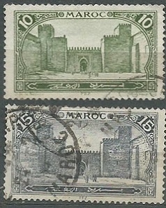 Marruecos, Protectorado Francés  #94 - 95   1923