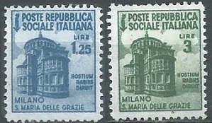 Republica Socialista Italiana  #30 - 31  1944