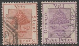 Río Orange, Colonia del  #1 y #5 1883