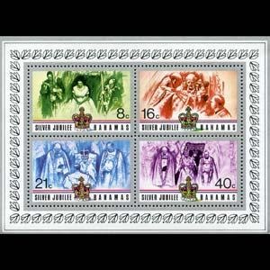 BAHAMAS #405a  1977  H.S. Nueva  Jubileo de plata de Isabel II"