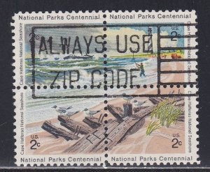 ESTADOS UNIDOS # 1451a  1972  Serie completa "Parque nacional Costa del Cabo Hatteras