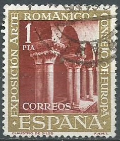 España #1005  1961  Claustro de Silos